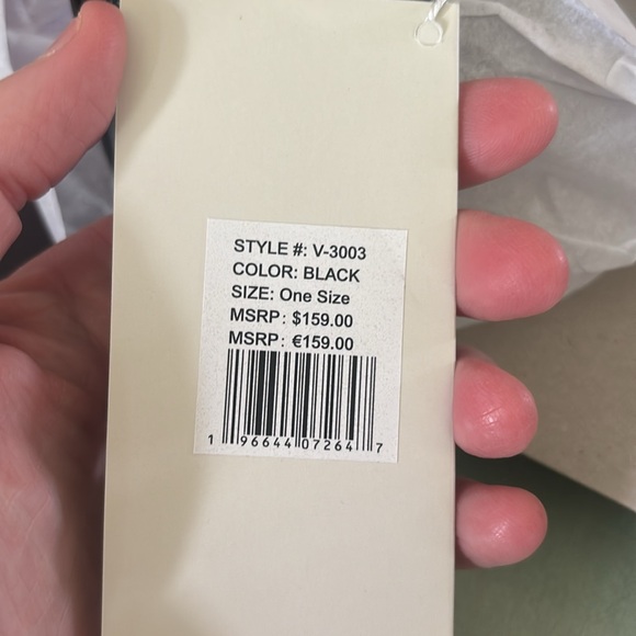 NWT Valentino Orlandi Black and Gold Crossbody Bag with Pyramid Studs - Picture 5 of 6